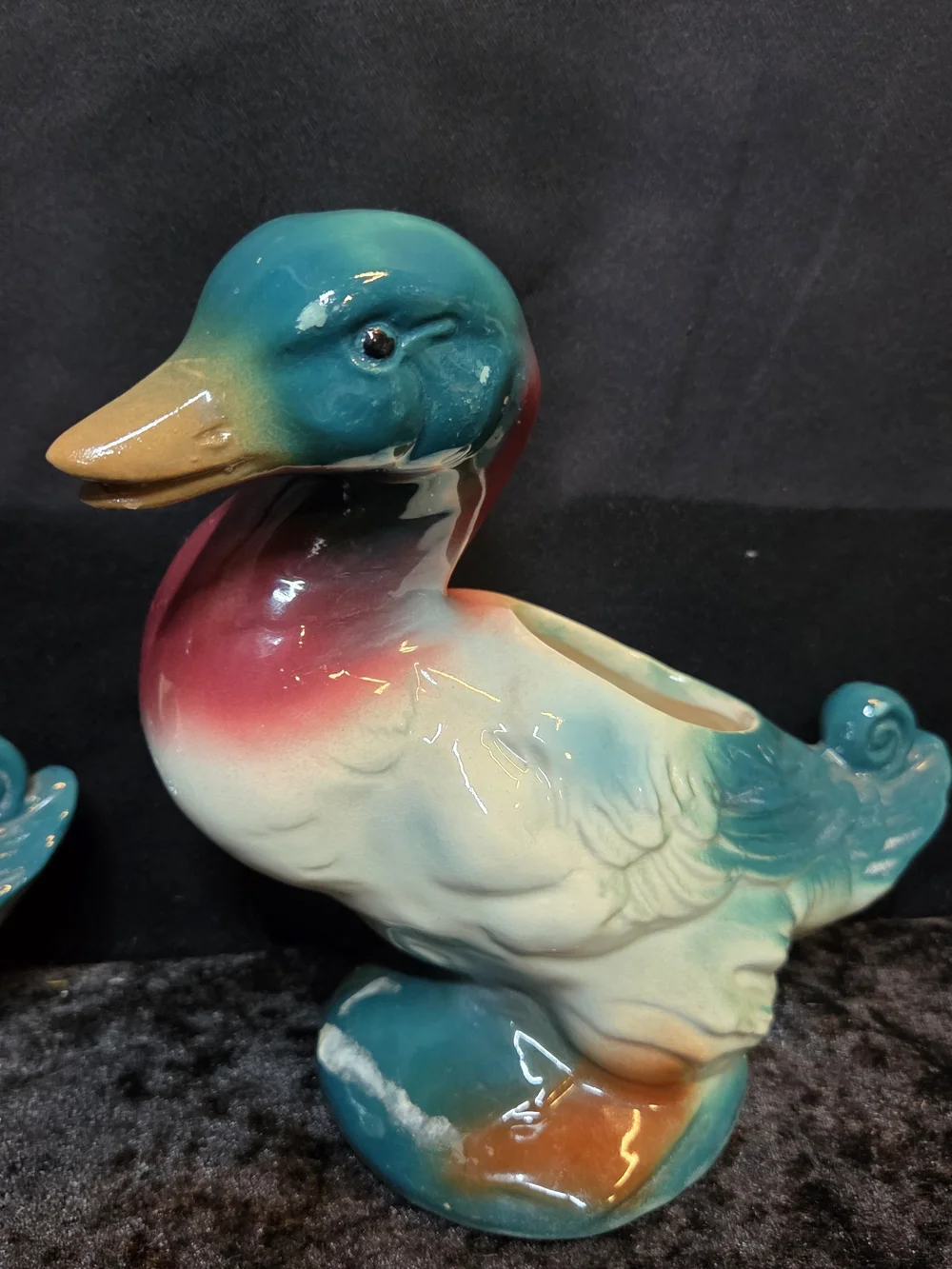VINTAGE ROYAL COPLAY MALLARD PLANTERS SET OF 2